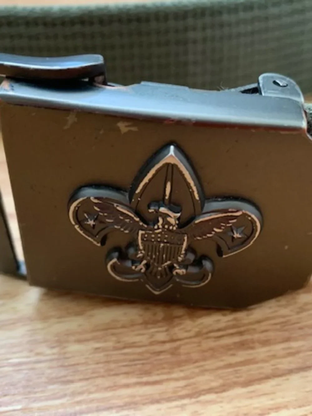 Boy Scouts of America belt with buckle